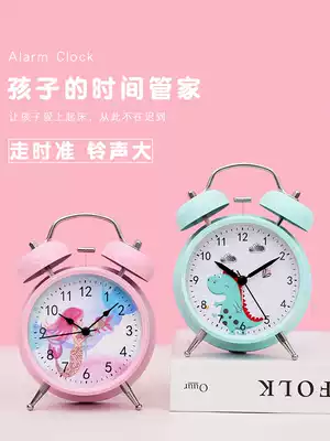 Large sound small alarm clock students use children's silent bedside luminous alarm personalized bedroom clock creative clock