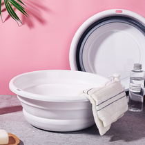 Japanese foldable basin plastic household baby wash basin Portable Travel large laundry basin telescopic water basin