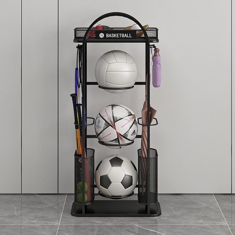 Basketball Storage Rack for Home Indoor Use, Simple Children's Ball Display Rack, Football Volleyball Organizing Storage Basket Basketball Storage Rack for Home Indoor Use, Simple Children's Ball Display Rack, Football Volleyball Organizing Storage Basket