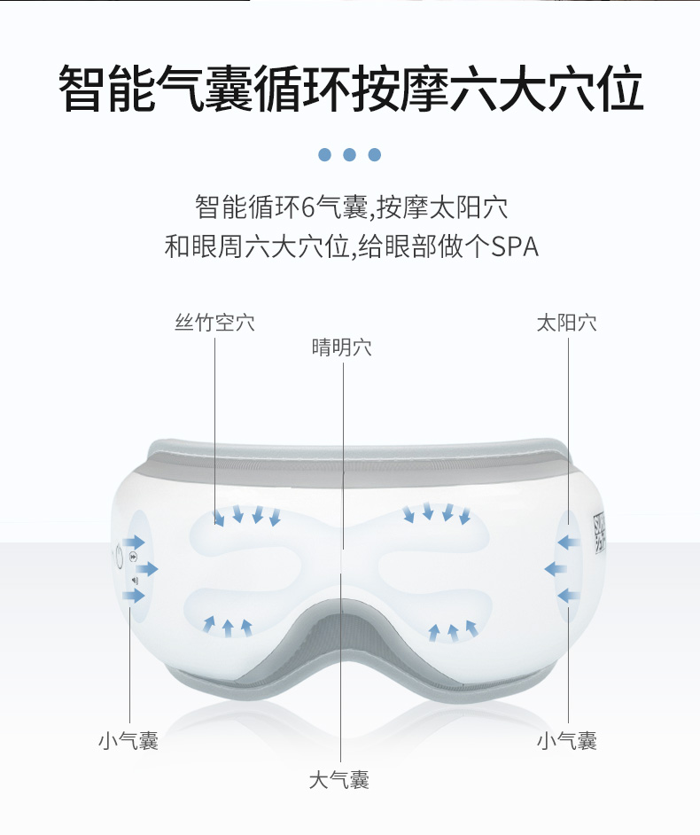 日本石崎秀儿 智能气压恒温 眼部按摩仪 图6