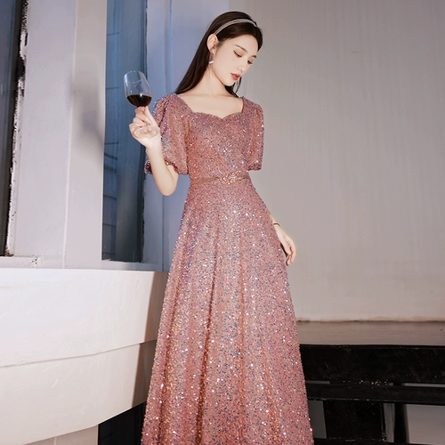 Элитное розовое вечернее платье, коллекция 2023, яркий броский стиль, премиум класс