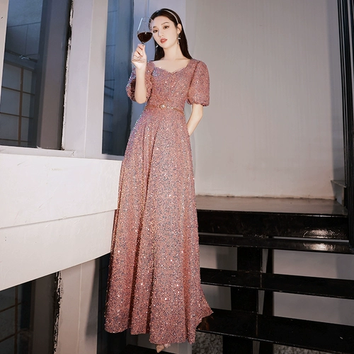 Элитное розовое вечернее платье, коллекция 2023, яркий броский стиль, премиум класс