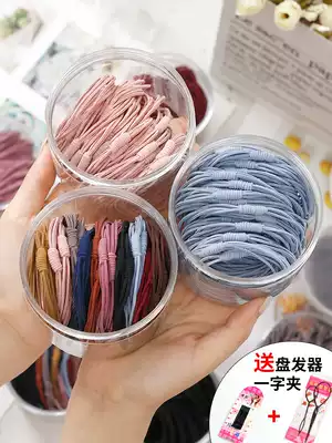 New Net Red little girl simple leather band children's Hairband 3 strands tie head Hairband adult high elastic Hairband headgear