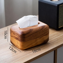 South American walnut wood Home Exquisite Creative Living Room Containing crate New Chinese minimalist Wooden Tissue Box Pendulum