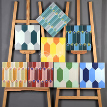 Kitchen Toilet 300x300 Colored Peacock Feather web Red tile Restaurant Balcony Non-slip Floor Tiles Background Wall