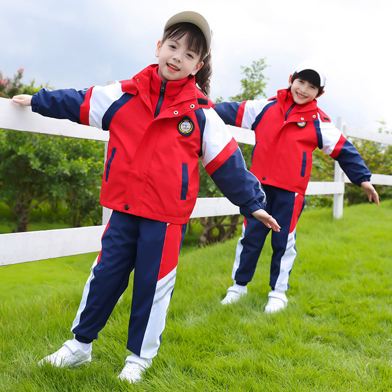 Kindergarten garden uniform spring and autumn clothing children's class uniform suit sportswear autumn and winter primary school uniforms three-piece jacket