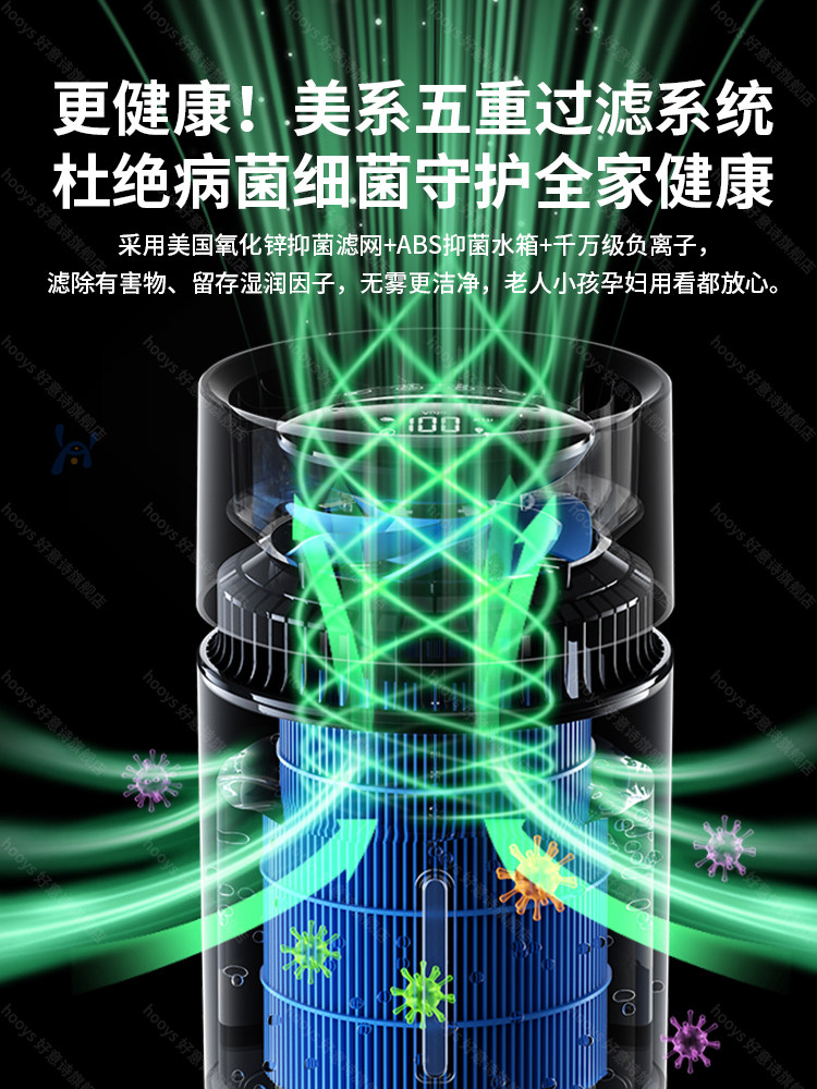 [Ai Constant Humidity Monitoring]2026 New Model 5L Large Capacity Humidifier for Bedroom, Home Use, Infant and Mother and Baby Grade, Office Large Air Purifier, Low Noise, Cold Evaporation, Integrated Antibacterial