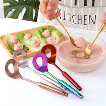 304 stainless steel meatball spoon mold Household creative hand-pressed meatball artifact fishball maker Meat Yuanmu round