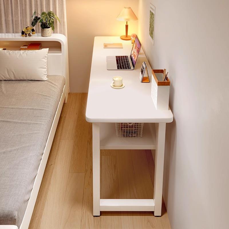 Bedside Table for Bedroom, Home Computer Desk, Long Rectangular Table for Use in Narrow Spaces Next to the Bed