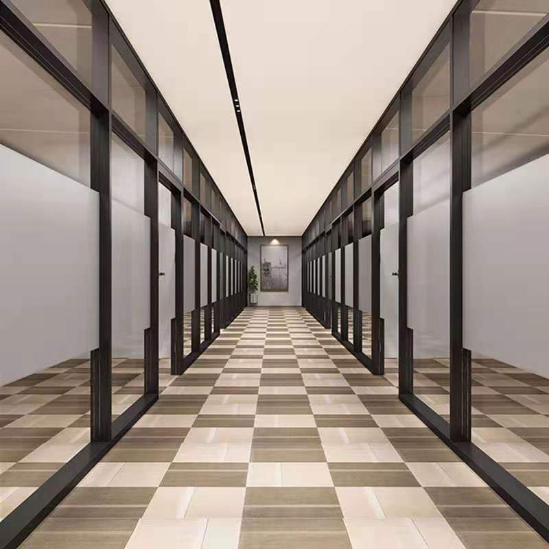 Office Glass Partition Soundproof Wall Double glass aluminium alloy shutter frosted tempered glass interval-Taobao