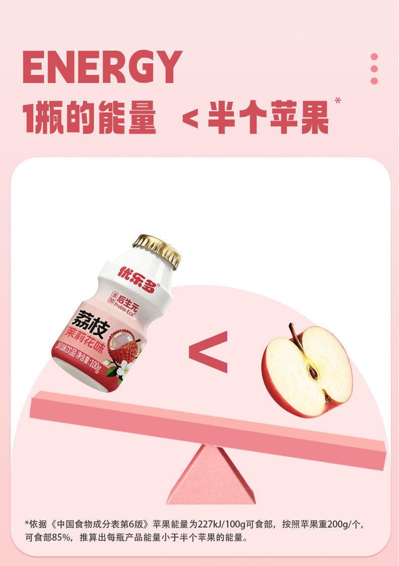 安享好物 安享E级含乳饮料-优乐多荔枝乳酸菌 国标 