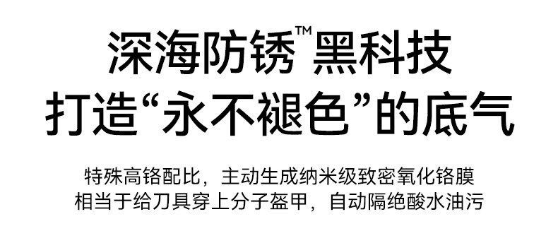 安享好物 安享A级斩切刀-王麻子申墨 墨韵斩切刀  