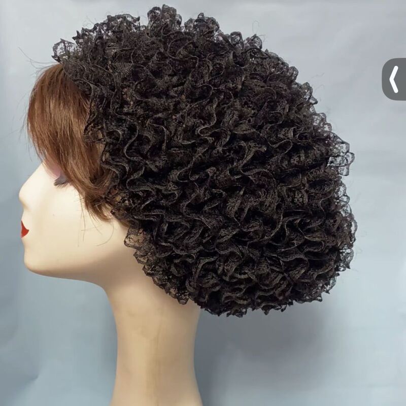 Four-Season Small Floral Lace Headgear, Fashionable Beauty Hat, Hair-Covering Hat, Mom Hat, Peacock Hat, Wig Hat