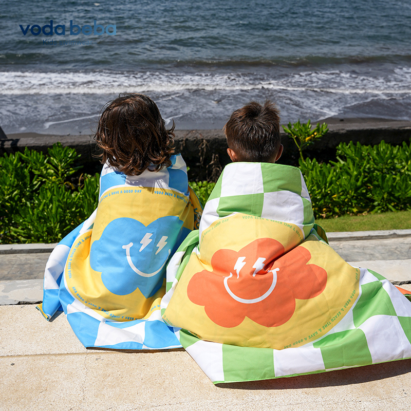 Vodabeba Bath Towel Beach Towel Moisture-Absorbing Quick-Drying Towel Absorbent Large Bath Towel Bathrobe Swimming Seaside Children Adults