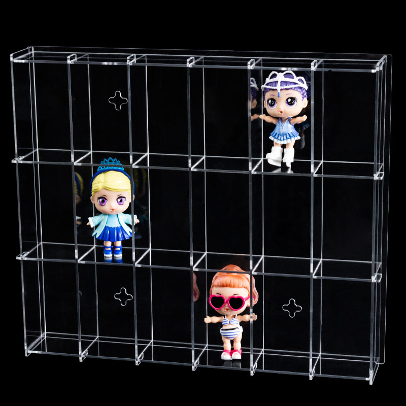 Acrylic blind box storage shelf bubble Matt display box doll model dust cover Lego model transparent dustproof