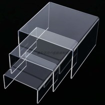 Acrylic exhibition rack display rack hand-run model to show transparent shoe carriage swing piece U shaped frame thermal bending can be customized