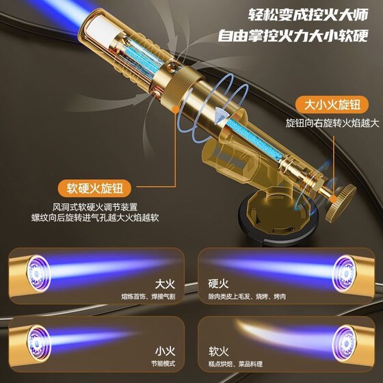 德国喷火烤枪烧肉喷枪家用卡式手持喷火器枪烧猪毛的枪头烧肉皮