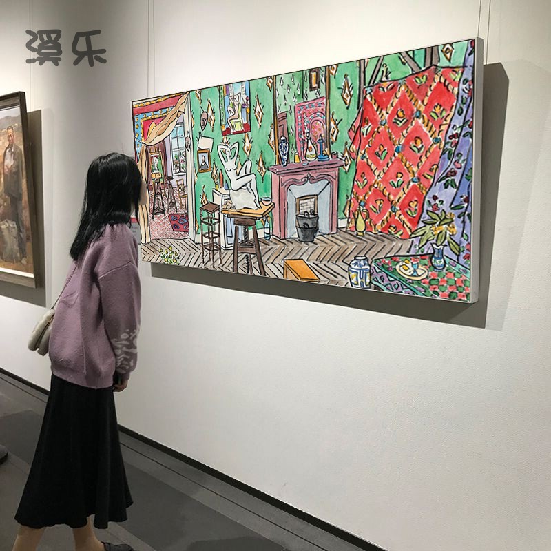 Matisse Fauvism Painting Restaurant Bedroom Modern Minimalist Living Room Decorative Painting Abstract Figure Nordic Style Hanging Painting