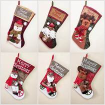 圣诞袜装饰儿童礼物袋超大号礼品袋大号雪人圣诞老人袜圣诞节袜子