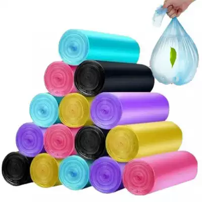 Garbage bag household portable black large, medium and small padded vest style pull dormitory student kitchen