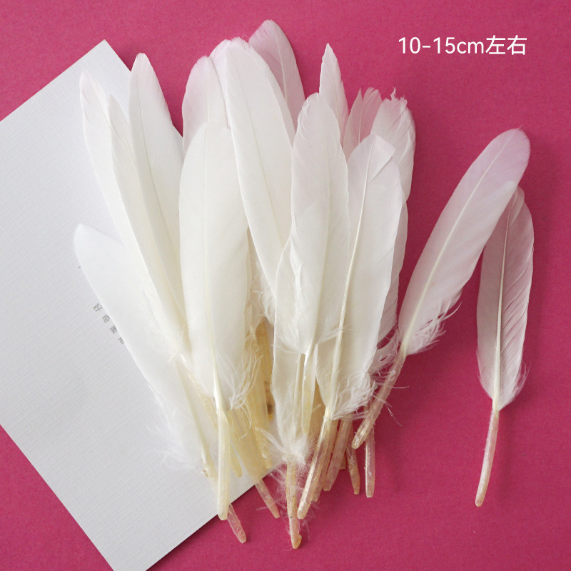 White Feather DIY Accessories, Popular Photography Materials, Feathers for Weddings, Ostrich Feathers, Goose Feathers