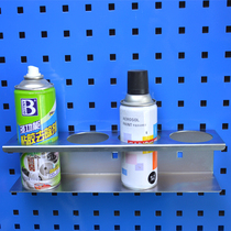 Square hole board hardware tools hanging board Wall self-painting bottle adhesive hook pendant shelf display rack storage and finishing