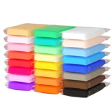 Детская глина ручной работы, набор инструментов, креативная упаковка для школьников, 24 цветов, 100 грамм