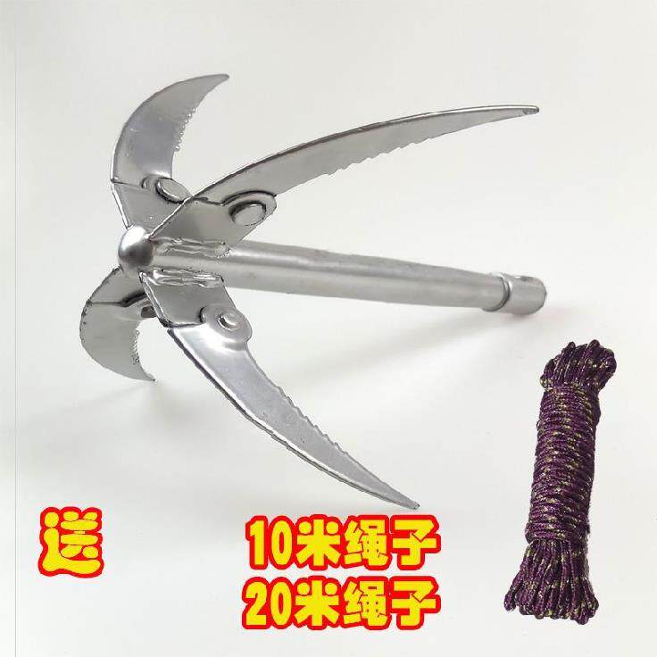 Plus Coarse Stainless Steel Supplies Pull Water Grasses Fly Tiger Paw Triangle Large Nook Fishing Outdoor Water Grass Hook Equipment Salvage