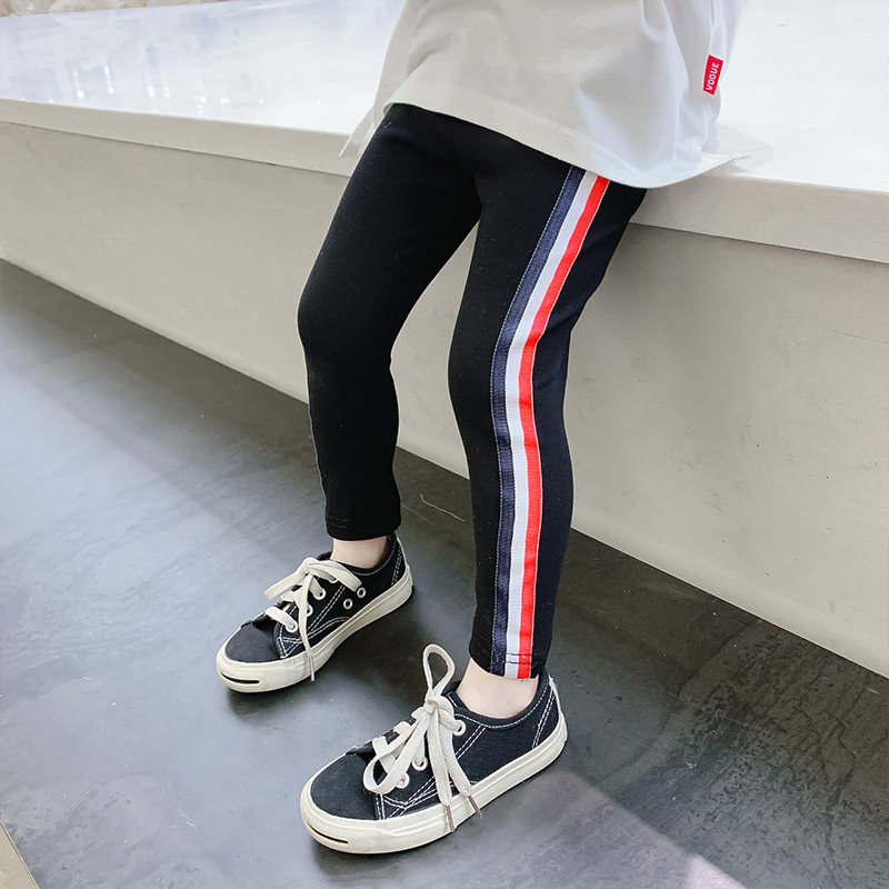 Girls spring pants 2022 new Korean version of foreign pie baby spring and autumn casual pants thin pants tide