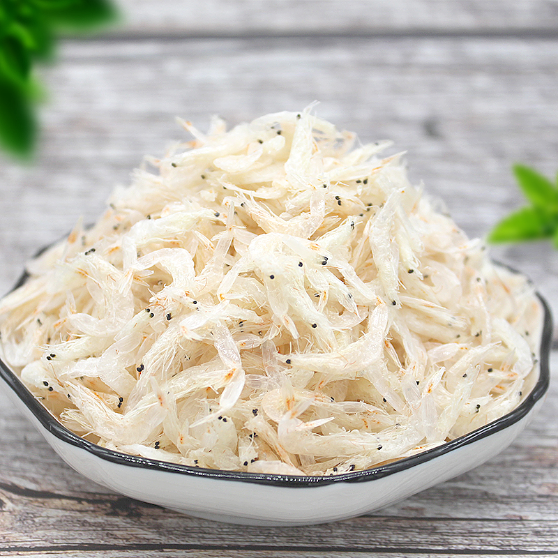 卫豪淡干虾皮特级小海米无盐婴幼儿补钙宝宝辅食即食干货海鲜500g