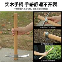 Engineer cross pickaxe outdoor pickaxe with handle stainless steel head outdoor cross pickaxe mountaineering pickaxe