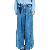 12 issues interest-free] Maison Margiela Margiela denim wide-leg long pants for women