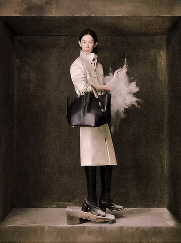 Maison Margiela Dress-age большая сумка-ведро из воловьей кожи сумка для верховой езды