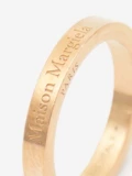 [Подарок] Maison Margiela серебряное узкое кольцо с гравировкой диаметром 3 мм, ювелирные изделия