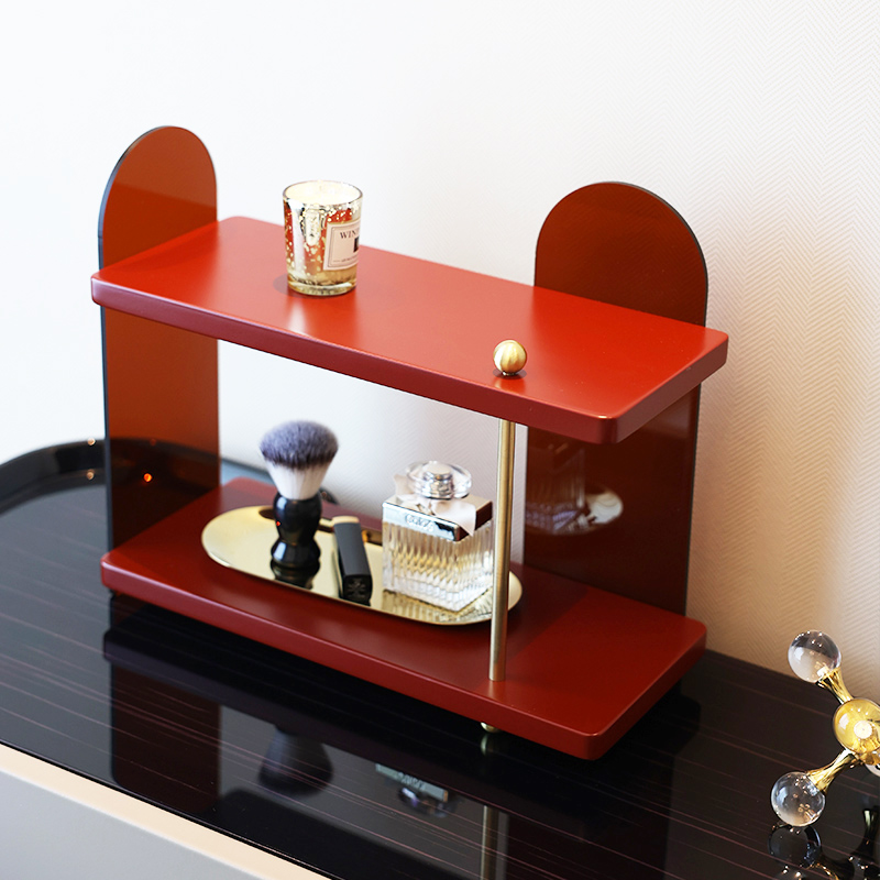 Desktop makeup and skin care products storage display rack high-end bedroom dressing table perfume aromatherapy arrangement rack