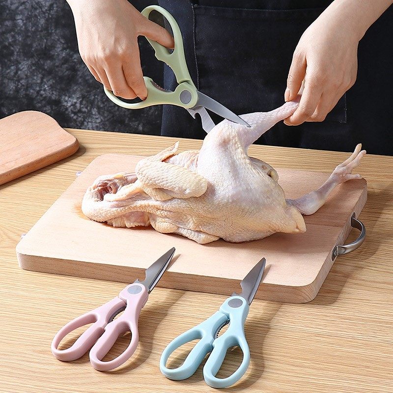 Kitchen scissors chicken bone powerful multifunctional scissors household stainless steel cut bone special barbecue scissors