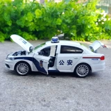Warrior, металлическая полицейская машина, модель автомобиля со светомузыкой, игрушечная машина, масштаб 1:32