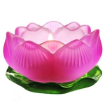 Красочный глазированный лотос свеча