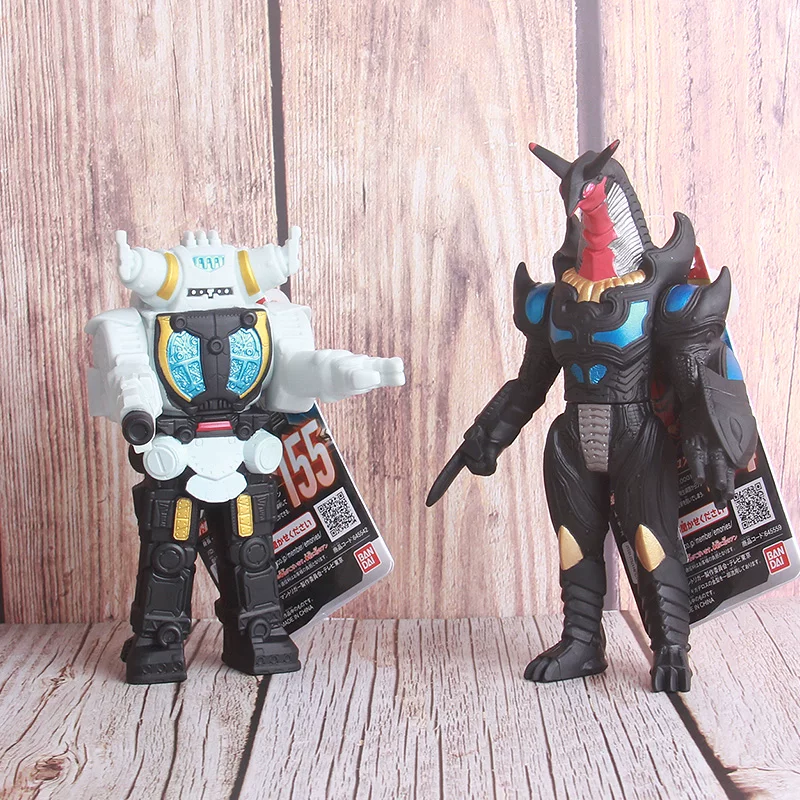 Bandai, Ultra, Ultraman Tiga, подвижный монстр, кукла из мягкой резины, игрушка