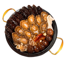 Buddha jumps over the wall heated and ready-to-eat official flagship store golden soup ten sea cucumbers ten abalones large pot of vegetables pre-made dishes seafood gift box