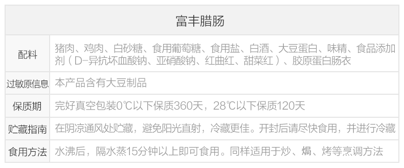中华老字号 皇上皇 五五肥瘦 咸甜味广式香肠 400g 图10