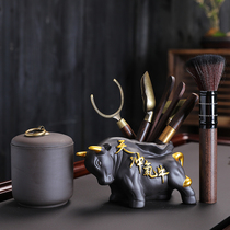 Gongfu tea suit accessories hydroponic vase Tea track Six gentlemen tea tea tool tea cylinder tea scoop tea clip tea brush