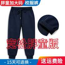 Fat Boy Childrens Sports Pants Hidden Little and Fat Girls in Big Child Gray Summer School Uniform