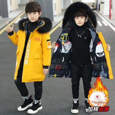 男童棉衣外套冬装加绒加厚羽绒棉服男童装