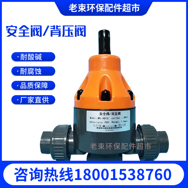 UPVC back pressure valve safety valve relief valve PVC plastic safety valve back pressure valve safety check valve