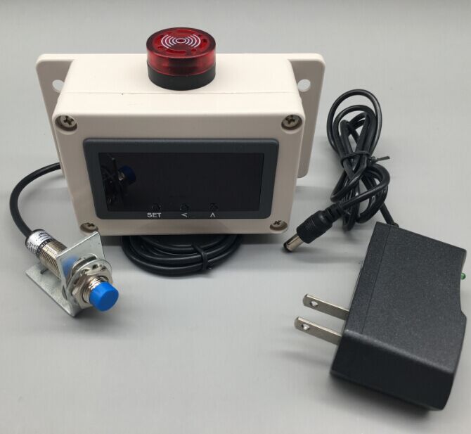 Rotating speed sensor motor anemometer table electronic digital display Hall magnet sensing low speed speeding siren