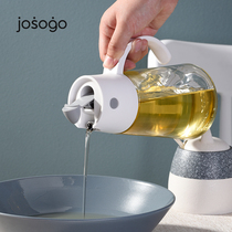 Automatic opening lid does not leak oil sauce small oil bottle glass small oil kitchen household vinegar pot oil tank leak-proof and no oil