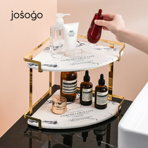 Toilet double-layer corner triangle rack bathroom cosmetics desktop wash table diatom mud absorbent storage rack