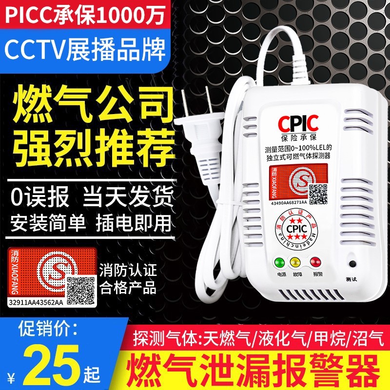 Gas Alarm Gas Gas Liquefied Gas Leak Home Fire Certified Kitchen Combustible Gas Provometer