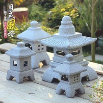 Stone Lighthouse Qingshi Park Stone Columns Handicraft Office Water Spray Stone Fake Mountain Stone Stone Lamp Palace Lantern Creativity Ground